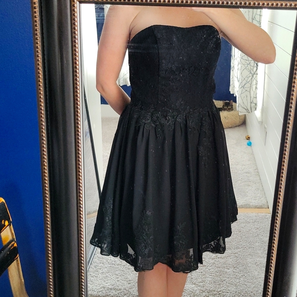 Black cocktail dress
